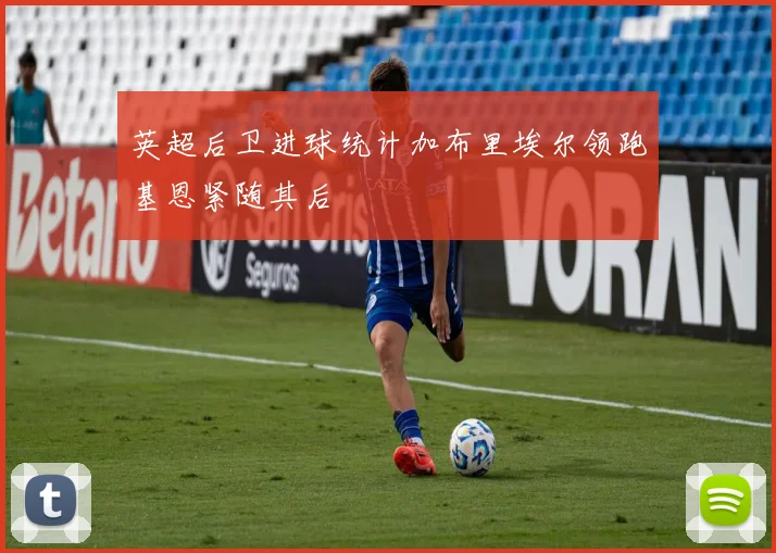 英超后卫进球统计加布里埃尔领跑基恩紧随其后